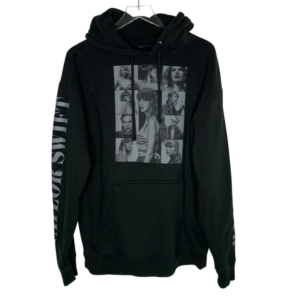 Taylor Swift L The Eras International Tour Merch Black Photo Hoodie Limited